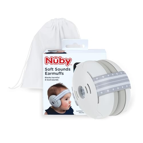 Image of Nuby Soft Sounds Noise-Canceling Earmuffs with Travel Case
