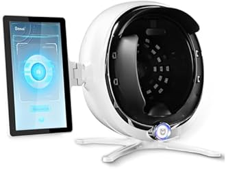 13.3 Inch 3D Digital Skin Analyzer Detector, AI Smart Facial Skin Analysis Machine, 38 Million Pixels, 8 Spectral Facial Moisture Analyzer for Beauty Salon Healthy Skin Care