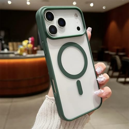 Coque iPhone 16 Plus antichoc pour éviter les casses et charger sans fil en vert alpin