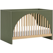 Babyletto Moab 3-in-1 Convertible Crib in Olive and Ash, GREENGUARD Gold Certified