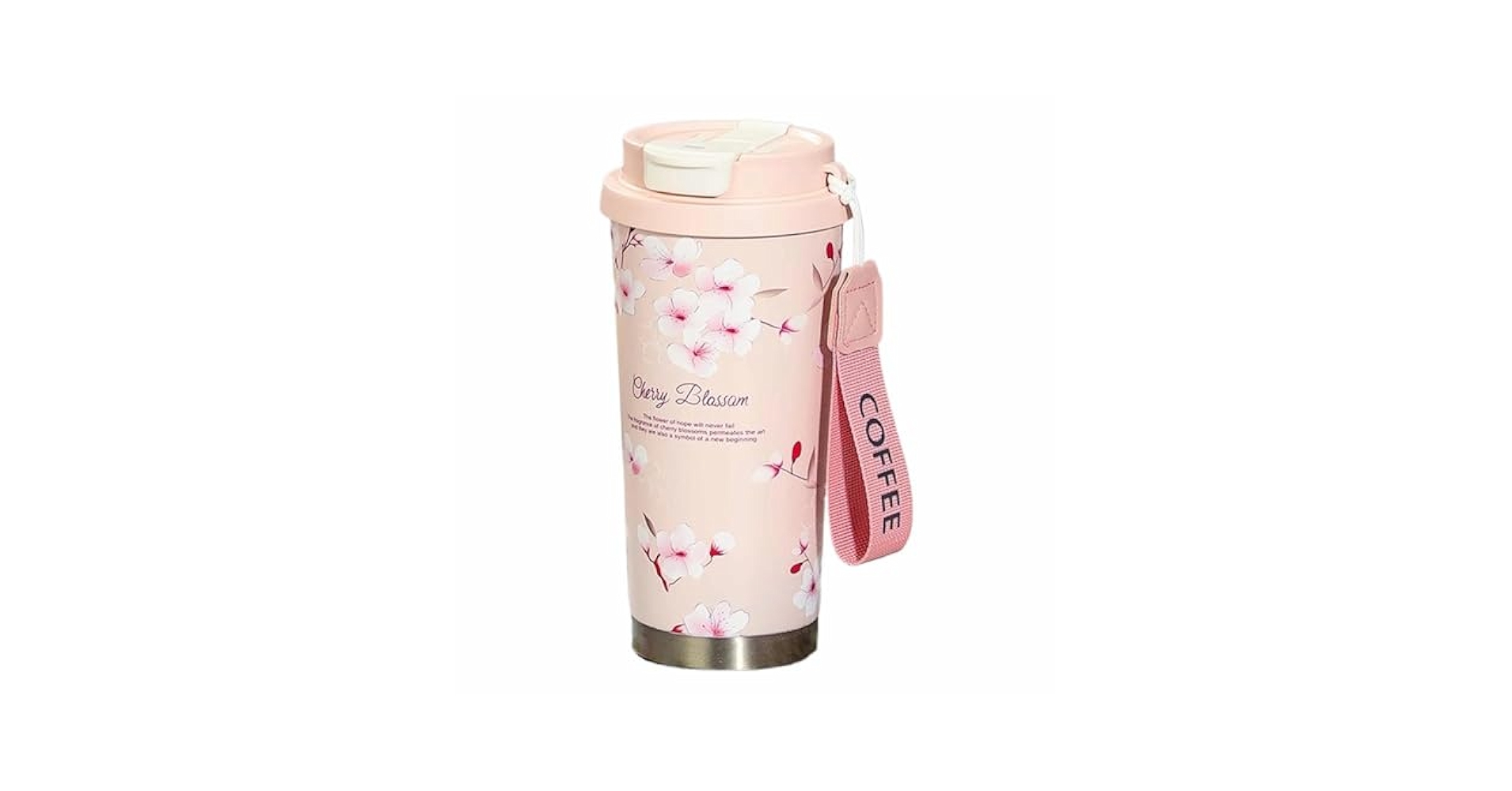 Amazon.co.jp: タンブラー 500ml 花絵柄 真空断熱 保温・保冷