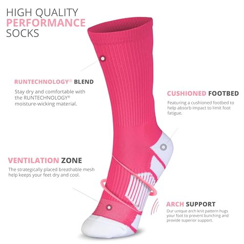ChalkTalkSPORTS Custom Team Socks - Pink Number Socks | Choose Your Number4