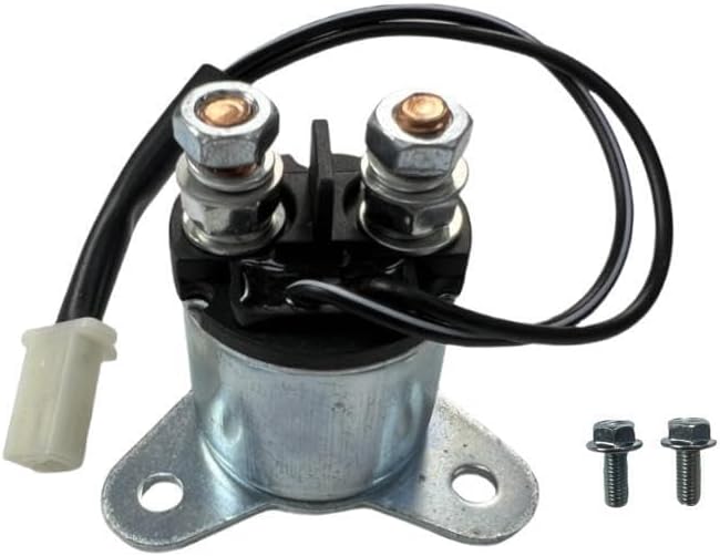 Engine Starter Solenoid with Bolts-Compatible Replacement for Predator Inverter Generators 9500-Watt Surge / 7600-Watt Running (SKU# 71365, 59188)