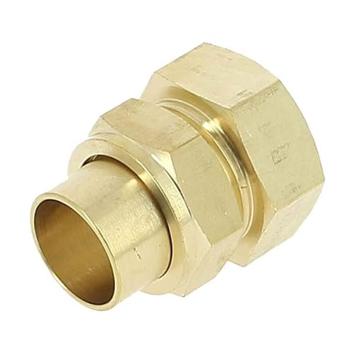 Arcanaute - Raccord laiton à souder - Raccord union 3 pièces 340 GCU femelle 1 (26/34) - Tube Cuivre Ø22 - Arcanaute