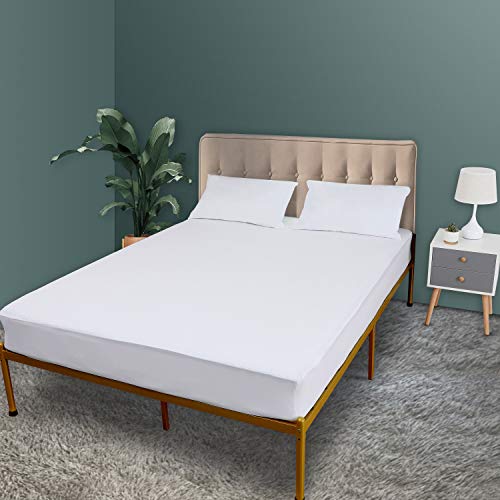 Warmtex Waterproof Mattress Protector Twin Xl Size Cotton Terry Bed Mattress Cover Breathable Noiseless Vinyl Free White Matressprotector For Kids Adults Pets 14 Inches Deep Pocket #TOP6