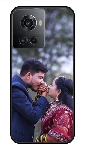 Image of NDCOM for Customised OnePlus 10R 5G Back Cover | Premium Matte OnePlus 10R Phone Case | OnePlus 10R 5G Mobile Cover DIY Personalised Photo Design | Customized Gift Custom Text Name Printed Metal Case