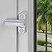 Dylan-EU 4 PCS Cerradura de Ventana de Seguridad de Metal Blanco Cerradura...