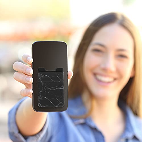 Kaarthouder Voor Telefoon Terug: 2 Stuks Elastische Mobiele Telefoon Card Case Pocket Id- Kaart Mouw Adhesive Stok Op… - Image 3