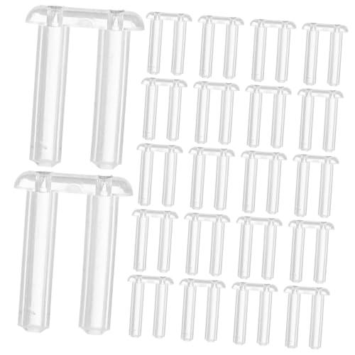 Operitacx 200piezas Mangas De Compresión Plástico Para Gafas Sin Montura Accesorios Repuestos Duraderos Herramientas Reparación