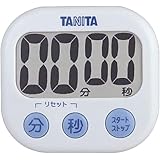 タニタ tanita キッチン 勉強 学習 タイマー 大画面 大音量 100分 マグネット スタンド付き ホワイト でか見えタイマー TD-384 WH