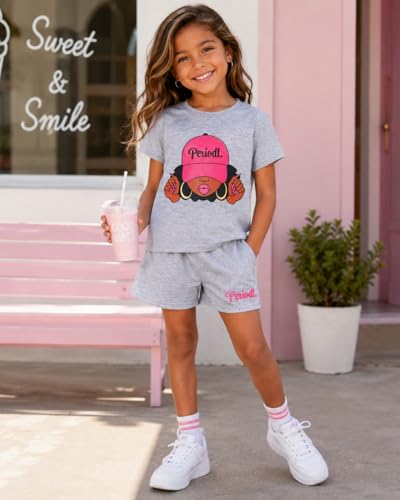 Image of Kid Toddler Girl Butterfly Printed Short Sleeve T-Shirt + Waist Shorts Set 2PC Clothing For Summer