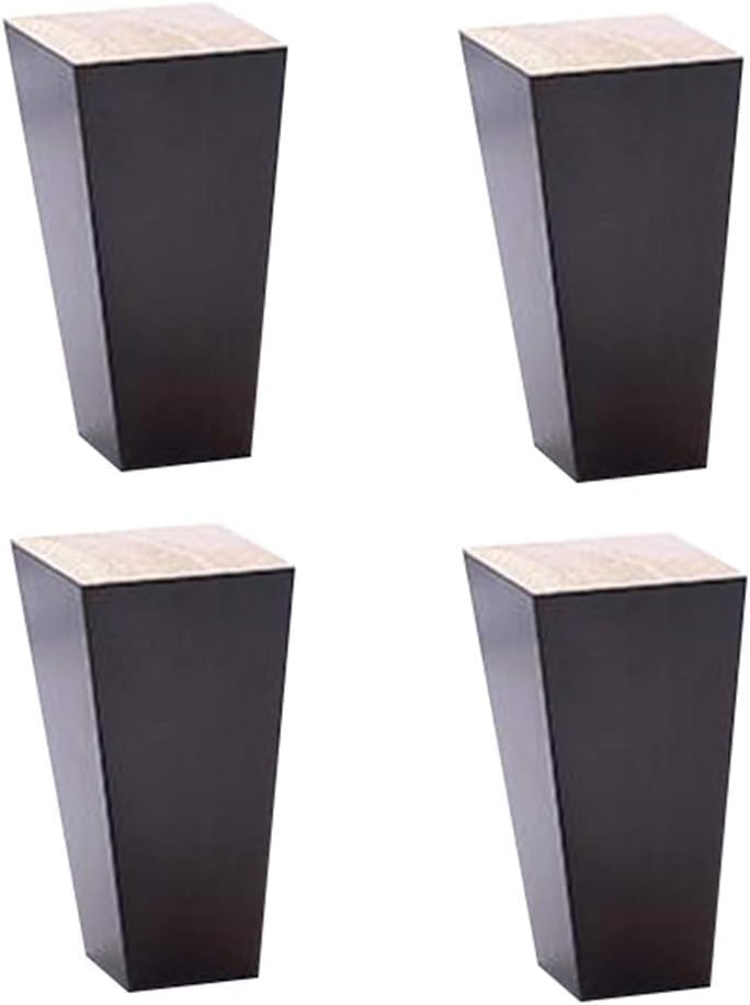Pieds de meubles en bois Feng Shui robustes et coniques pour table basse et canapé