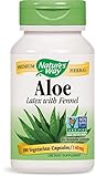 Natures Way Aloe Latex with Fennel 140 milligrams 100 Vegetarian Capsules. Pack of 3 bottles.