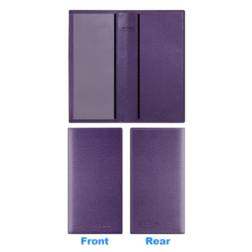 Image of CASMONAL Checkbook Cover for Women & Men, PU Leather Wallet RFID Blocking
