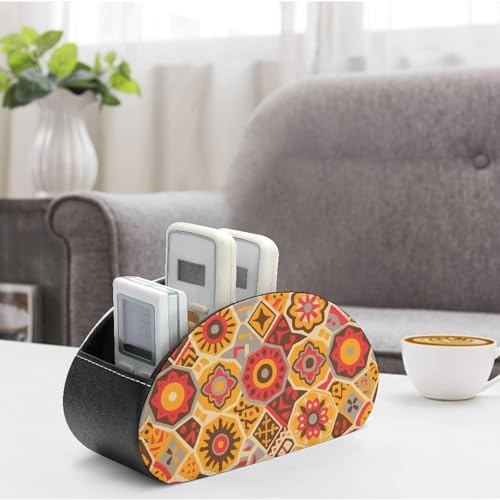 Support de télécommande à motif géométrique pour une table basse ordonnée - 5