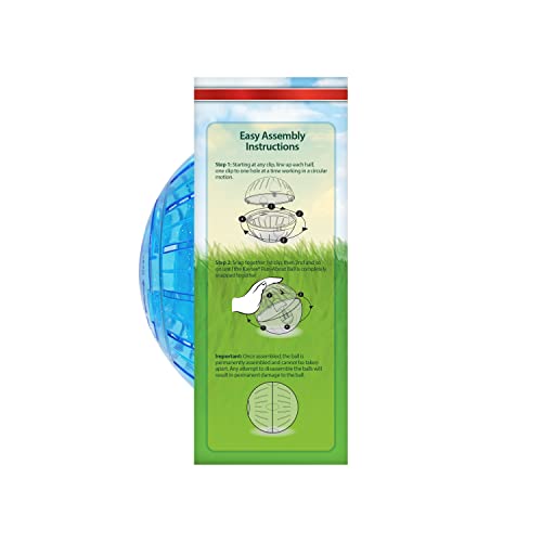 Kaytee 7" Dazzle Run-About Exercise Ball For Pet Hamsters & Gerbils #TOP4