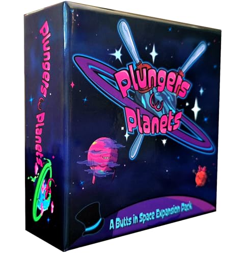 Butts in Space Plungers & Planets Expansion Pack - Fun Family Card Game Expansion
