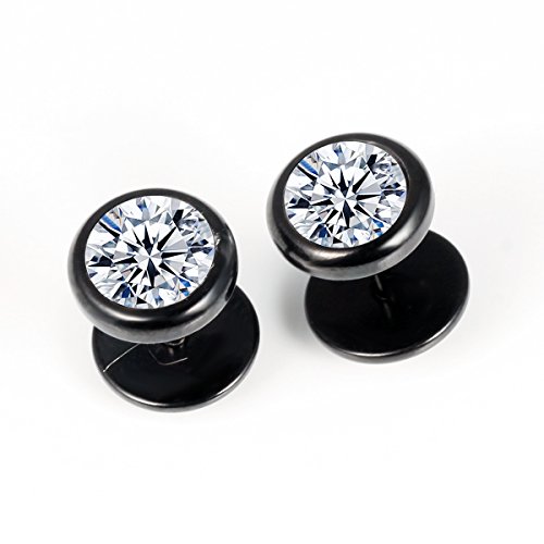 Fashion Earrings Titanium Steel Aaa Rhinestone Stud Earrings For Women/Men #TOP1