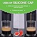 My-Cap Reusable Coffee Capsule Caps & Lid Set - Compatible with Nespresso Vertuo Pods - Reusable, Food Grade & BPA Free Coffee Pod Cap & Lid - Reuse & Reseal your Nespresso Vertuo Capsules