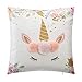 marque Atmosphera, créateur d'intérieur Coussin Licorne Pompon 40x40 cm