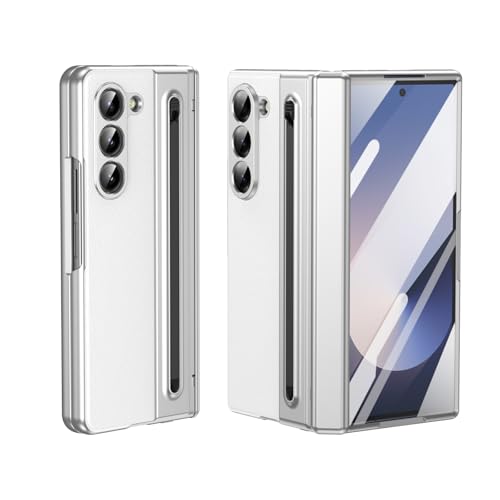 Étui pliable Samsung Z Fold 5 pour le bureau avec fente stylo et cuir PU