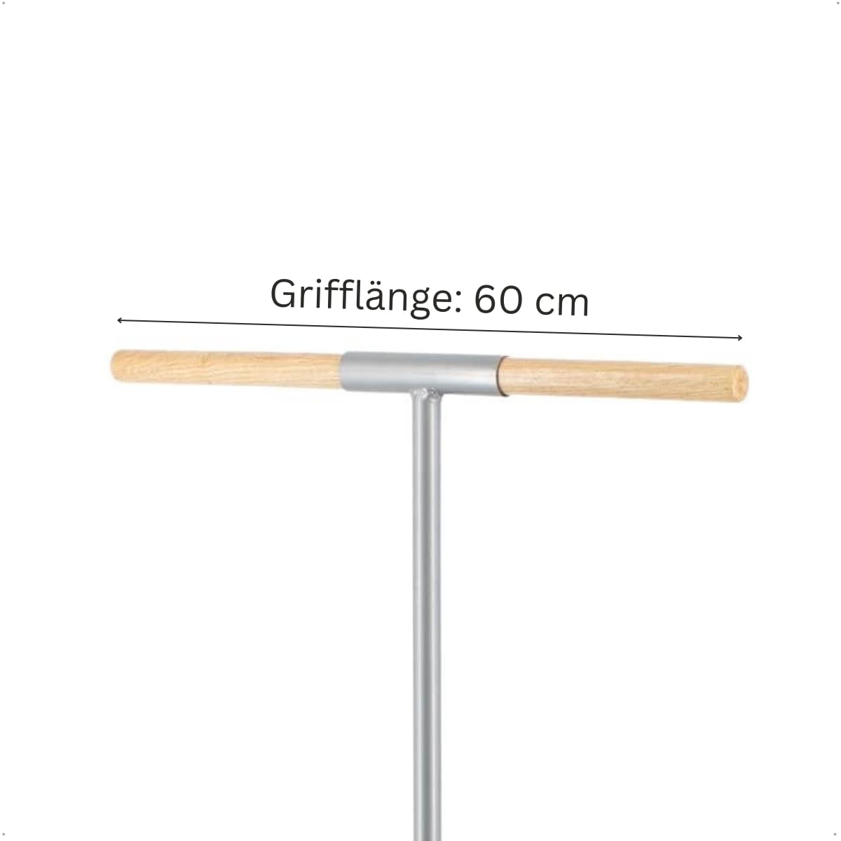 Rekord Handerdbohrer (Ø 150 mm) aus pulverbeschichtetem Stahl 2,6 kg I Flexibler Holzgriff, Länge ca. 100 cm, Erdbohrer, Pfahlbohrer, ‎Erdlochbohrer, Pflanzbohrer