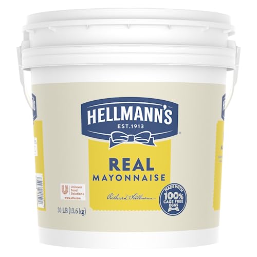 Hellmann's Real Mayonnaise Pail, Condiment for Sandwiches, Salads...