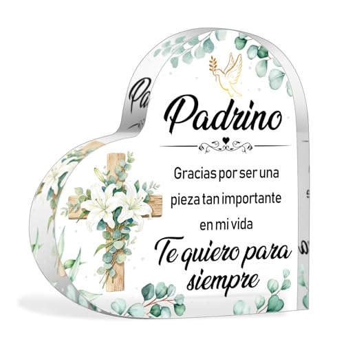 HOWAF Regalo Padrino Bautizo, Corazón Acrílico Placa Adornos Puzzle Decoración & Bolsa de Negro, Regalos para una Padrino Cumpleaños Regalo Navidad Padrinos, Bautismo, Comunión y Regalos Bautizo HOWAF Regalo Padrino Bautizo, Corazón Acrílico Placa Adornos Puzzle Decoración & Bolsa de Negro, Regalos para una Padrino Cumpleaños Regalo Navidad Padrinos, Bautismo, Comunión y Regalos Bautizo