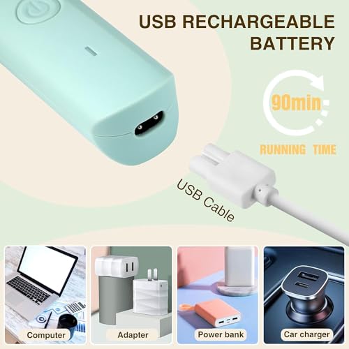 Waterproof-Bikini-Trimmer-Women-Electric-Razor-for-Pubic-Hair-Womens-Foil-Shaver-Rechargeable-Shaver-Removal-with-Snap-in-Ceramic-Blades-IP7X-Washable-HeadWet-and-Dry-UseGreen