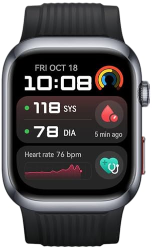 HUAWEI WATCH D2 Smartwatch, 1.82" AMOLED Touch display, Blood Pressure Monitoring, Slim Design, Bluetooth Calling, Compatible with iOS Android, 6 months HUAWEI care+, Free Smart Scale, Black