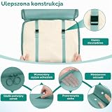BAGAIL Zestaw 8 organizatorów do pakowania, z oddychającą siatką i workiem na buty, lekkie z nylonu do walizek, dostępne w 9 kolorach - Niebieski