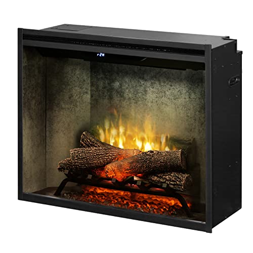 Unknown Dimplex RBF30WC Revillusion 8794 BTU 2575W 30 Inch Wide Built-in Vent-Free Electric Fireplace with Weathered Concrete Interior and Remote Control