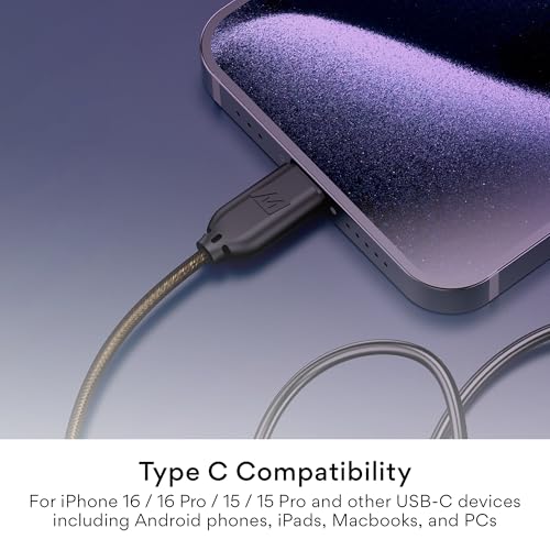 Image of MEE Audio USB Type C Headset Cable with Microphone and 3-Button Remote for MX PRO Series and M6 PRO in-Ear Monitors (USB-C Connector), Black (Cable-USB-PRO-BK)