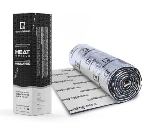SoundSkins SSK-HTSHLD 394mil/10mm Dual Layer Insulated Heat Shield Mat - 54 sqft. Thermal Barrier and Vibration Control