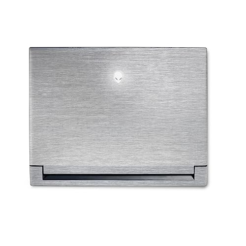 Image of MightySkins Skin Compatible with Alienware M18 R1 (2023) Full Wrap Kit - Brushed Aluminium | Protective, Durable, and Unique Vinyl Decal wrap Cover | Easy to Apply & Change Styles | Made in The USA