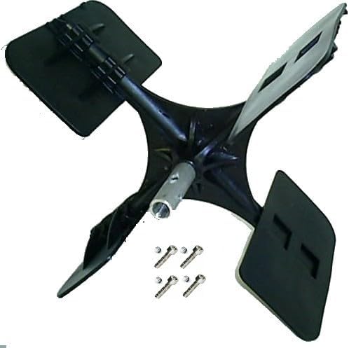 H2o Kayaks Sun Dolphin & Water Wheeler Stainless Steel Pedal Boat Hub Assembly Kit Including Blades Bolts and loc Nuts (Salt Water)