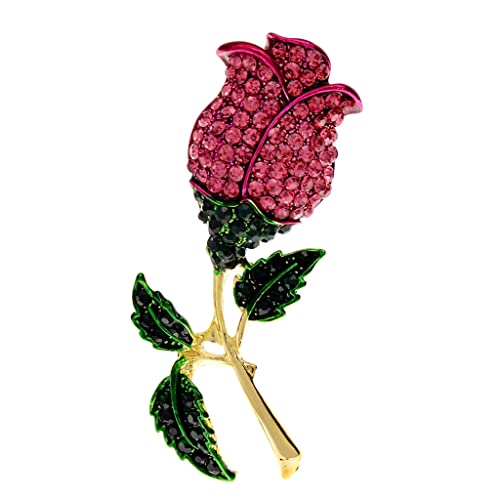 Broches à fleurs en strass femmes accessoires étincelants pour veste et robe