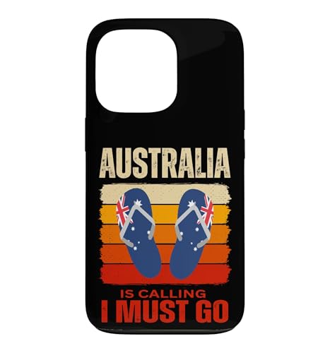Funny Australia Is Calling I Must Go Aussie �f�U�C�� �j�� ���� �X�}�z�P�[�X iPhone 13 Pro �p