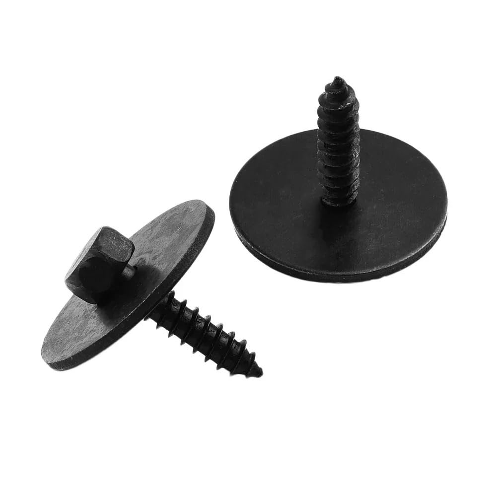 YTQMoreBNZ 6pcs Engine Sheet Metal Cover Screw Nut Fasteners For Mercedes For Benz A0019906036 4.8X19mm Replacement Car Accesorries