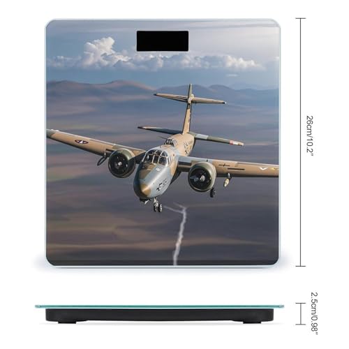 Báscula digital para baño US Army Plane con pantalla grande miniatura 2