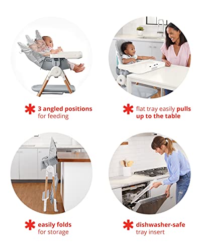 Skip Hop Baby High Chair 2-in 1 Convertible High Chair, Sit-to-Step, Grey/White by Skip Hop - Image 10