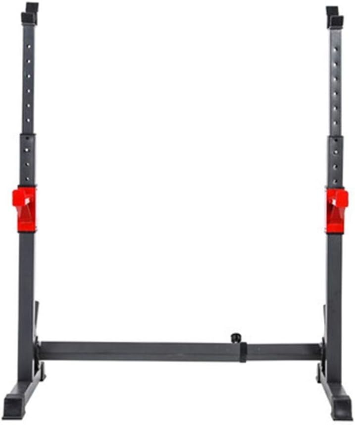 Adjustable Squat Rack,Squat Stands Rack Barbell Free Press Bench, Strength Training Fitness Barbell, Home Fitness Equipment