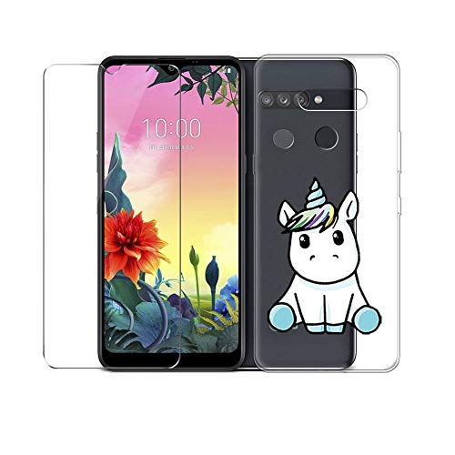 PZEMIN Custodia per LG K50S Cover Caso Silicone