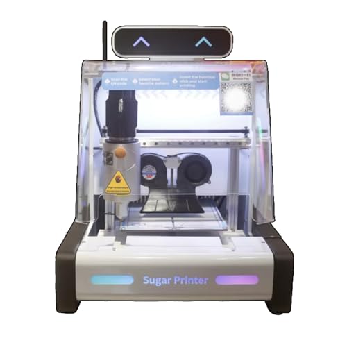 3D Edible Sugar Printer Machine, AI-Powered Food-Grade Candy Art Maker...
