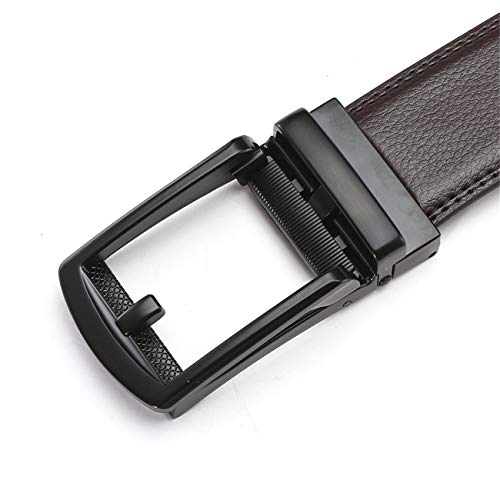 Andongnywell Men's Genuine Leather Belt Leather Causal Belt for Man with Buckle Automatic pin Buckle Belt3