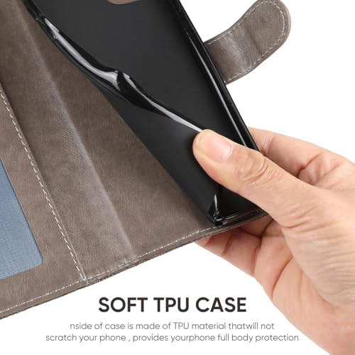 Coque Samsung S9 Plus portefeuille cuir fleur anti-rayure écran - 5