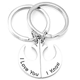 Kivosliviz Star Wars Couple Keychain Star Wars Gifts for Her Star Wars I Love You I Know Star Wars Jewlry for Women