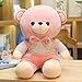LDBJY 32-62CM Simpatico Orsacchiotto Bambola Peluche Peluche per Bambini Ragazza Ragazzo Bambini Regalo Morbido Cartone Animato Regali di Natale 62 cm Rosa