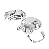 Cninba13 1 Set Powersports Disc Guards Front Brake Rotor Disc Covers XJ57-PU-6G7X+XJ57-YT-6D5L Chrome For...