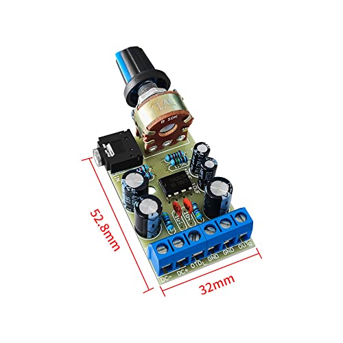 Fafeicy 2 peças YX1511 placa de amplificador de potência canal duplo TDA2822 2.0 áudio estéreo DC2V-